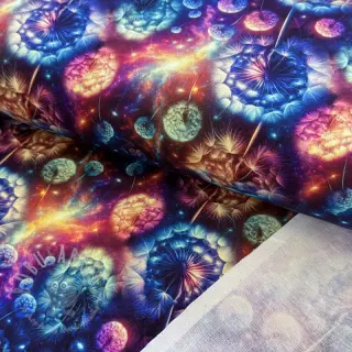 Prevešanka Fantasy flowers design A digital print
