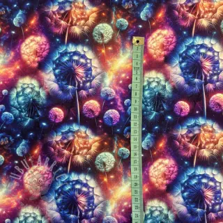 Prevešanka Fantasy flowers design A digital print