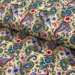 Pleteni jersey Paisley woody design B digital print