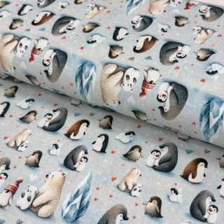 Pleteni jersey Penguins and Bears design G digital print