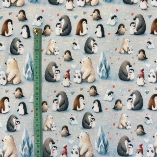 Pleteni jersey Penguins and Bears design G digital print