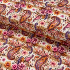 Pleteni jersey Paisley woody design A digital print