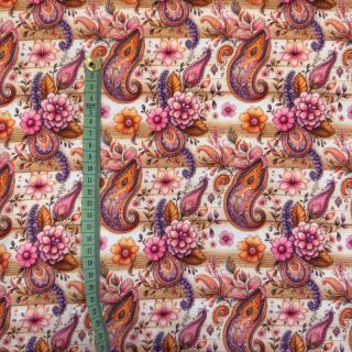 Pleteni jersey Paisley woody design A digital print