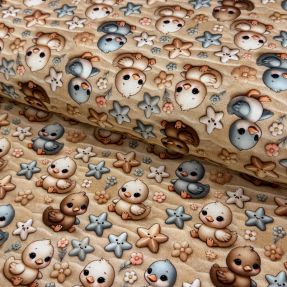 Pleteni jersey Mini Friends design A digital print