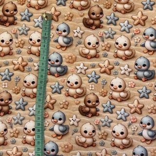 Pleteni jersey Mini Friends design A digital print