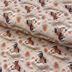 Pleteni jersey Pretty Horses design C digital print