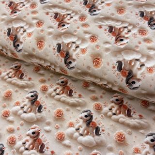 Pleteni jersey Pretty Horses design C digital print