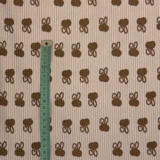 Rebrasto žamet STRETCH Small bunny design D