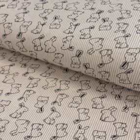Žamet STRETCH Small bunny design A