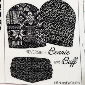 Prevešanka Winter knit PANEL SET FOR ADULTS digital print