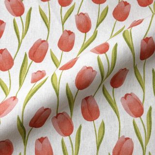 Dekorativna tkanina premium Hand Drawn Tulip