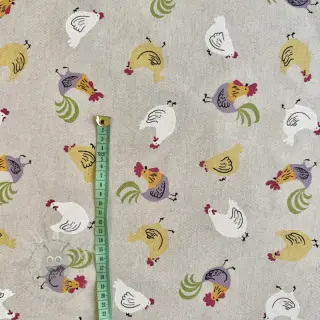 Dekorativno blago Linenlook Rooster And Chick