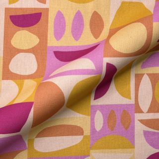 Dekorativna tkanina premium Abstract Form Block digital print