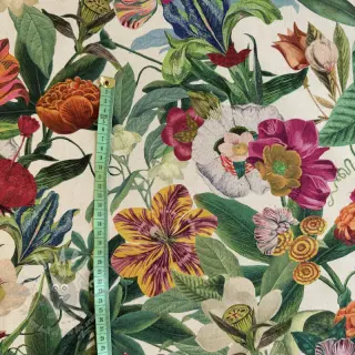 Dekorativno blago premium Linenlook Flashy Floral Party digital print