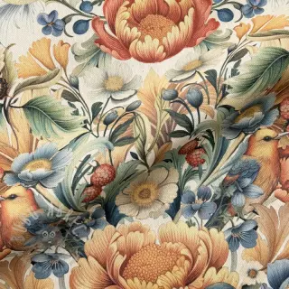 Dekorativno blago premium Linenlook Bloom Fruit Paradise digital print
