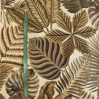 Dekorativno blago premium Leaf Embroidery digital print