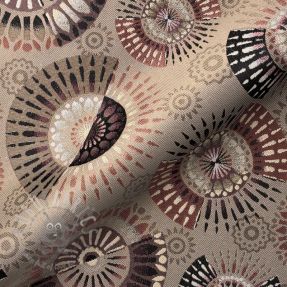 Dekorativno blago jacquard Mandala Circle Sun