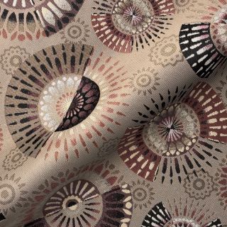 Dekorativna tkanina jacquard Mandala Circle Sun