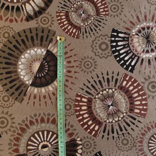 Dekorativna tkanina jacquard Mandala Circle Sun