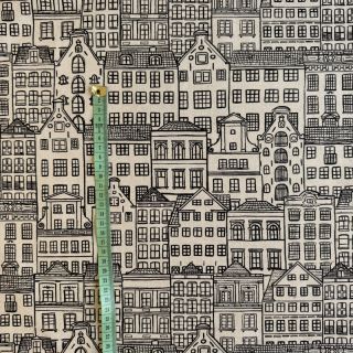Dekorativna tkanina Linenlook Townhouse Fine Line
