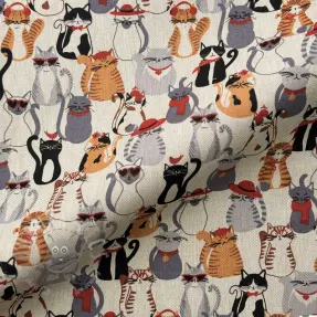 Dekorativno blago Linenlook Cat Dress Up