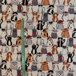Dekorativno blago Linenlook Cat Dress Up