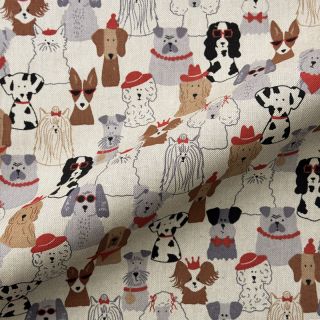 Dekorativna tkanina Linenlook Dog Dress Up