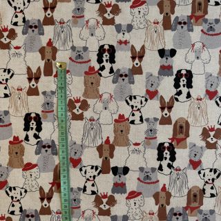 Dekorativna tkanina Linenlook Dog Dress Up