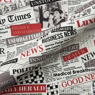 Dekorativna tkanina premium Newspaper Headlines