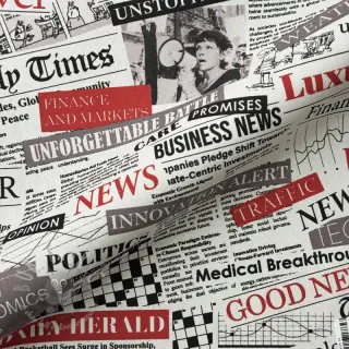 Dekorativno blago premium Newspaper Headlines