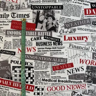 Dekorativno blago premium Newspaper Headlines
