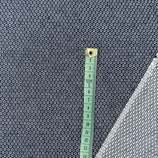 Dekorativna tkanina DOBBY Coloured Dot navy blue