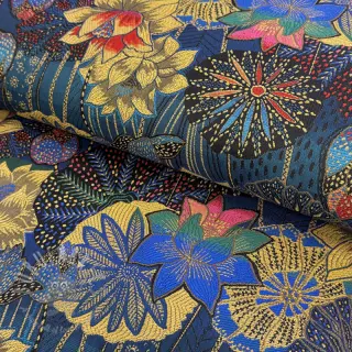 Dekorativno blago jacquard Opium allover bleu