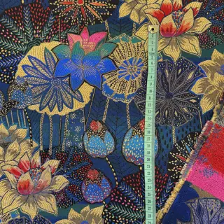 Dekorativno blago jacquard Opium allover bleu