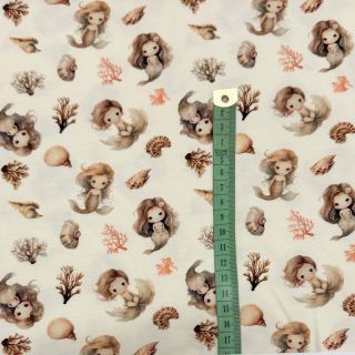 Pletene tkanine Baby Mermaids digital print