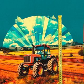 Pletene tkanine Great big farm PANEL digital print