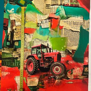 Pletene tkanine Great big farm PANEL digital print