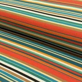 Pletene tkanine Great big farm red stripe digital print