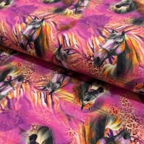 Pletene tkanine Fancy Horses digital print