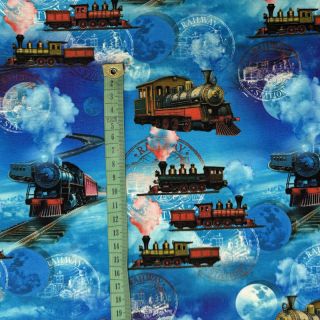Pletene tkanine Sky Train digital print