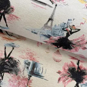 Dekorativno blago jacquard Triomphe blanc 2. razred