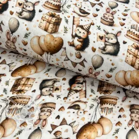 Dvojna gaza/muslin Cuties design D digital print