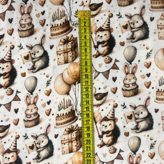 Dvojna gaza/muslin Cuties design D digital print