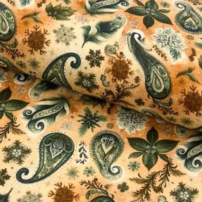 Dvojna gaza/muslin Floraly mix design E digital print