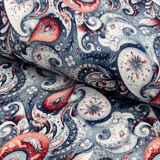 Dvojna gaza/muslin Eucalyptus and more design E digital print