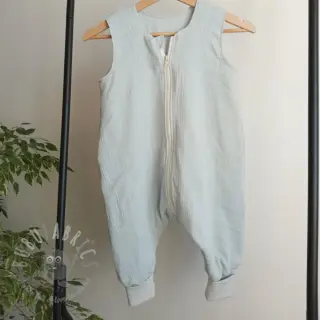 Dvojna gaza/muslin baby blue ORGANIC