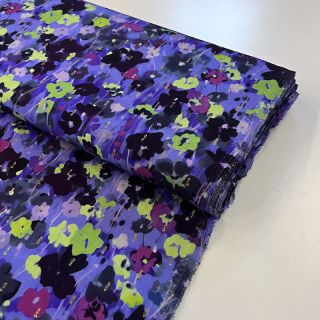 Viskoza LUREX Dark night flowers digital print