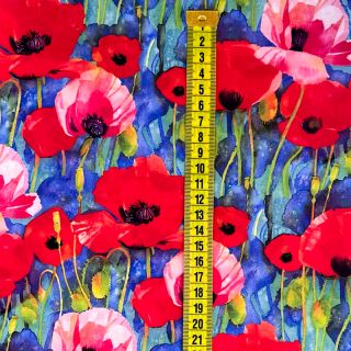 Viskoza RADIANCE Poppies digital print