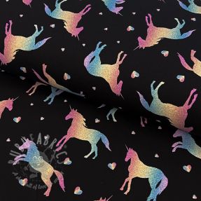 Jersey Unicorns parade black digital print