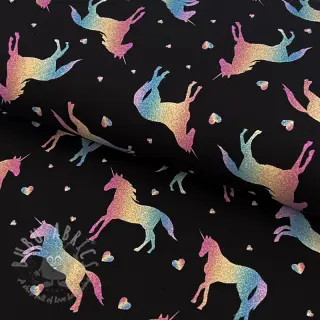 Jersey Unicorns parade black digital print